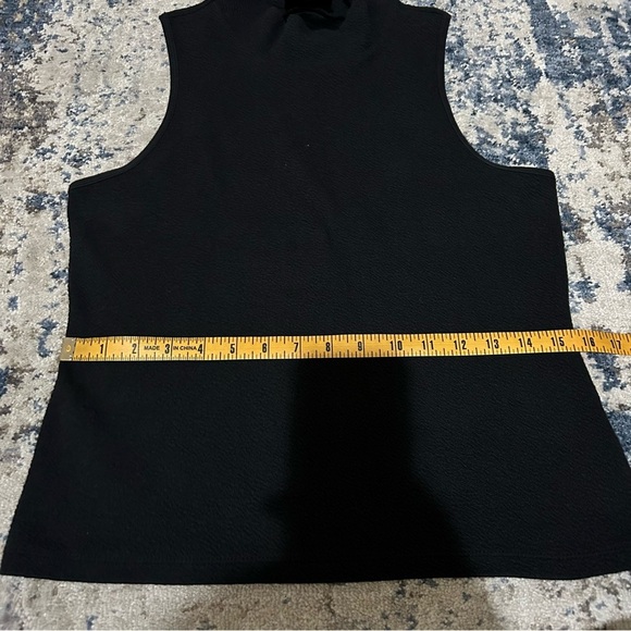 Maeve by Anthropologie Cotton Blend Black Sleeveless High-Neck Top Size Medium - Picture 6 of 7